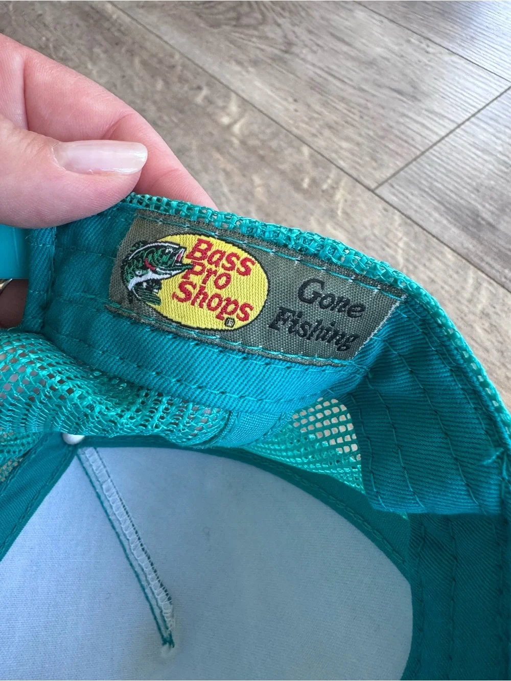 Bass Pro Shops Teal Fishing Mesh Trucker Hat